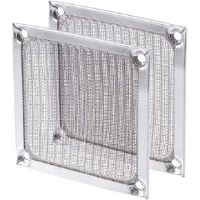 MECCANIXITY 80mm Computer Fan Filter Grills Stainless Steel Mesh Dustproof Case Cover for Computers, Pack of 2