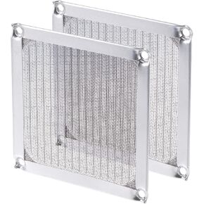 MECCANIXITY 80mm Computer Fan Filter Grills Stainless Steel Mesh Dustproof Case Cover for Computers, Pack of 2