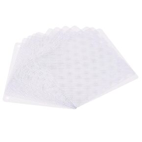 MECCANIXITY 140mm Computer Fan Filter Grills PVC Mesh Dustproof Case Cover for Computers, White Pack of 12