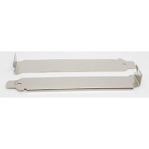 Connectors Pro 10-PK PC Computer Back Slot Cover 12cm Height & 2cm Width, PCI L Blank Stainless Steel Bracket, 10-Pack