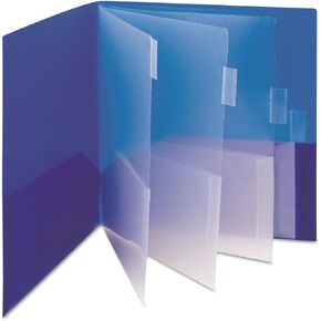 Smead Poly 10-Pocket Organizer Subject File Folder, 10 Pockets, Letter Size, Color Will Vary (89203)