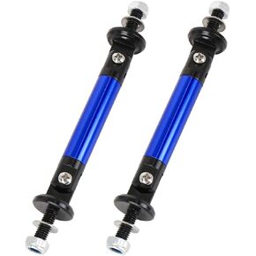 X AUTOHAUX 2Pcs Car Universal Adjustable Front Bumper Lip Lever Splitter Support Rod Black