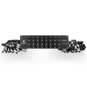 PRORECK Rack Mount TRS XLR Combo Splitter Snake Cable, Suitable for Live, Recording, Stage, Studio (15 Foot x 30 Foot - 24 Channel) PR-24-1530, 3U