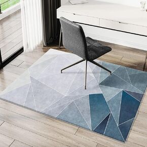 Office Chair Mat for Hardwood Floor & Low Pile Carpet, 36"x48" Premium Quality Rolling Chair Mat for Hardwood, Desk Chair Mat for Carpet - 2.65 lbs Chair Rug Mat for Office Home Hard Floor, Blue Grey