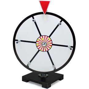 عجلة جائزة Spin & Win الكلاسيكية - لعبة الطاولة الجافة - 12 بوصة أو 16 بوصة أو 24 بوصة - أبيض أو متعدد الألوان - 12 بوصة أبيض in Kuwait