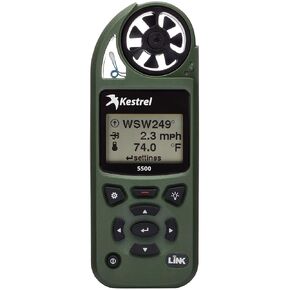 Kestrel 5500 Pocket Weather Meter with LiNK and Vane Mount, Yellow