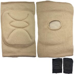 DANCEYOU Dance Knee Pads Thick Soft Sponge Volleyball Knee Brace for Big Kid Teen Adults Workout Knee Protector Football Pole Dance Yoga Tennis Running, BK, M
