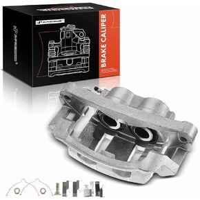 A-Premium Disc Brake Caliper Assembly with Bracket Compatible with Select Ford Models - Excursion 2000-2005, F-250 F-350 Super Duty 1999-2004 - Front Left Driver Side