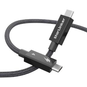 Thunderbolt 4 Cable [8.2Ft 2.5M] Braided, Fast Charging, Supports 40Gbps Data Transfer & 8K HD Display, USB C for Thunderbolt 3, USB4/3, Laptop, eGPU, Monitor, SSD in Saudi Arabia