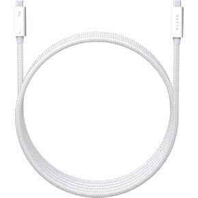Razer Thunderbolt 4 Cable (0.8m / 2.5ft): Up to 40 Gigabits Per Second - Up to 8K Resolutions - Up to 100W Charging - Compatible with Windows PC/Mac/Thunderbolt 3 Devices - Black