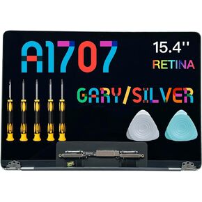 Seven Puppy Replacement for Pro Retina 15" A1707 2016-17 Late 2016 Mid 2017 EMC 3072 3162 Replacement LCD Screen Assembly (Space Gray)