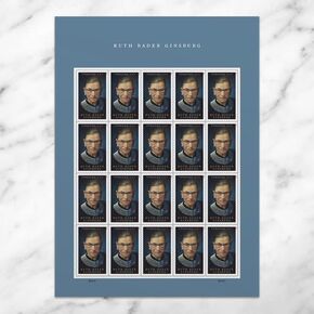 Sheet of 20 First Class Postage Stamps for Ruth Bader Ginsburg