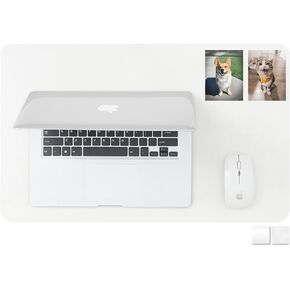 Clear Desk Pad - Frosted Transparent Desk mat - Waterproof Desk Protector for Office and Home- Ideal Desk Mats on Top of Desks (Frosted,24"x 17" ）