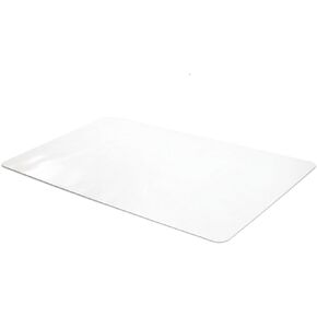 Ilyapa Office Desk Mat Clear - 17 x 36 Inch Plastic Computer Mat for Desk, Anti Slip Texture Clear Desk Mat, Desk Mats for Top of Desks, Table Protector Mat for Computer/Mouse