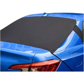 Blilo Car Rear Windshield Snow Ice Cover, Sun Shade and Frost Cover for Rear Windscreen, Windproof Oxford Back Window Protection, Car Winter Exterior Accessories Universal for SUV, Truck, Sedan,Van