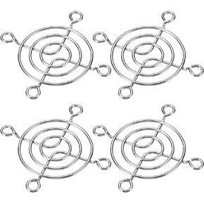 PATIKIL 50mm Fan Finger Grill, 4 Pack 304 Stainless Steel Grill Protector Guard Fan Protective Cover for 50x50mm Fans for Equipment Computer DIY, Silver