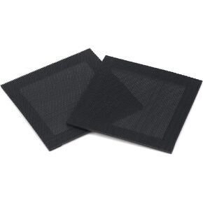 4Pcs Dust Filter 80 * 80mm/3.15"*3.15"(L*W) Magnetic Edge Black for Environmental Friendly PVC for ventilation,cooling,dust prevention Odourless