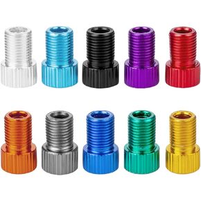 Presta Valve Adapter, Convert Presta to Schrader Adaptor for Bike, Inflate Tire Using Standard Pump or Air Compressor(10PCS)