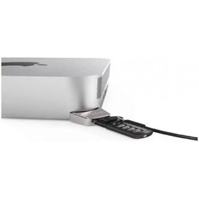 Compulocks Mac Studio Ledge Lock Adapter with Combination Cable Lock Silver