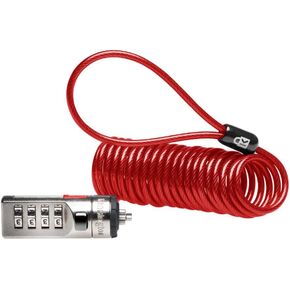 Kensington Portable Combination Cable Lock for Laptops and Other Devices - Red (K64671AM)