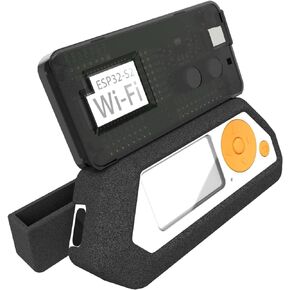 5 in 1 Protective Case Set for Flipper Zero & for Flipper Zero Wi-Fi Dev Board V1 ESP32-S2, Accessories for Flipper Zero & WiFi Dev Board - Black with Carrying Case (Black Set)