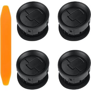 4Pcs Dashboard AC Heater Air Vent/HVAC Vent Duct, Chrome Compatible with Ford F150 2009-2014, OEM 9L3Z19893CA.