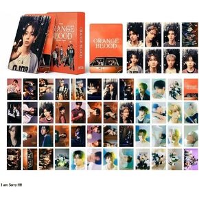 ENHYPEN Photocards 2024 New Album Lomo Cards,ENHYPEN Cards for Gift and Fans Collection (Red-55PCS)