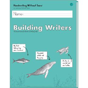 Learning Without Tears Building Writers, Student Edition- Grade 2, Writing Skills in Narrative, Information, Opinion Style, Writing Fluency- Independent Writing or Whole Class- For School and Home Use