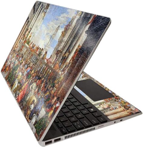 MightySkins Glossy Glitter Skin for HP Pavilion x360 15" (2020) - Starry Night | Protective, Durable High-Gloss Glitter Finish | Easy to Apply, Remove, and Change Styles | Made in The USA in Saudi Arabia