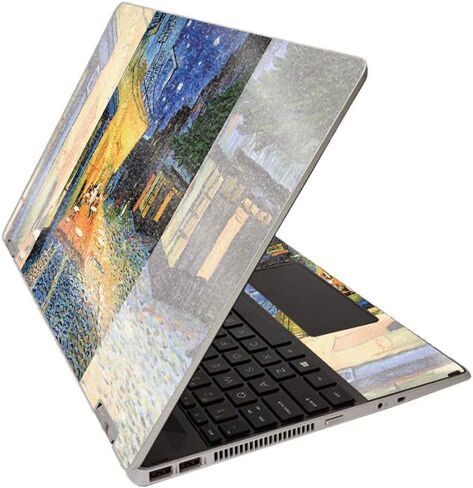 MightySkins Glossy Glitter Skin for HP Pavilion x360 15" (2020) - Starry Night | Protective, Durable High-Gloss Glitter Finish | Easy to Apply, Remove, and Change Styles | Made in The USA in Saudi Arabia