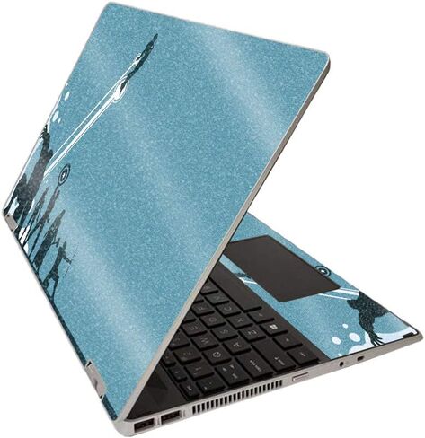MightySkins Glossy Glitter Skin for HP Pavilion x360 15" (2020) - Starry Night | Protective, Durable High-Gloss Glitter Finish | Easy to Apply, Remove, and Change Styles | Made in The USA in Saudi Arabia