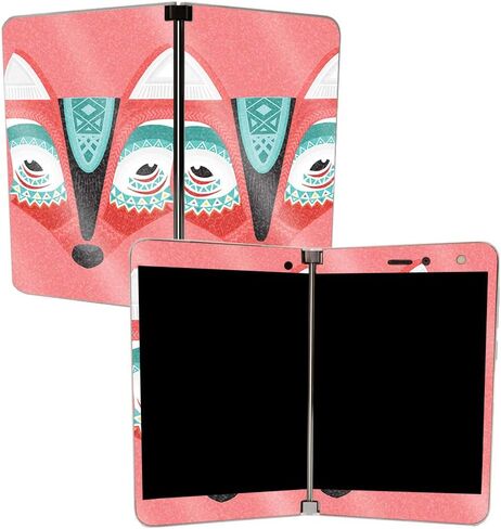 غلاف MightySkins اللامع لجهاز Microsoft Surface Duo - Teal Leopard | لمسة نهائية لامعة واقية ومتينة شديدة اللمعان | سهل التطبيق والإزالة وتغيير الأنماط | صنع في الولايات المتحدة الأمريكية in Kuwait