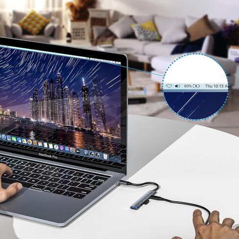 USB C HUB 5-in-1 Portable Mini Supports The 3A2C PD100W in Saudi Arabia