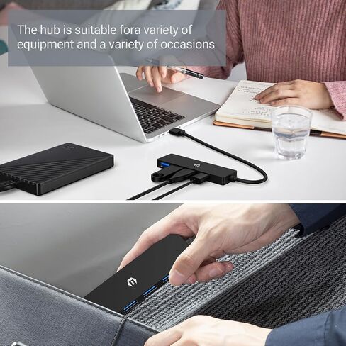 محور USB 4 منافذ، محور USB 3.0 عالي السرعة بسرعة 5 جيجابت في الثانية، يمكنك تمديد الكمبيوتر المحمول ومحرك الأقراص المحمول والقرص الصلب ووحدة التحكم والطابعة والكاميرا ولوحة المفاتيح والماوس بسهولة in Saudi Arabia
