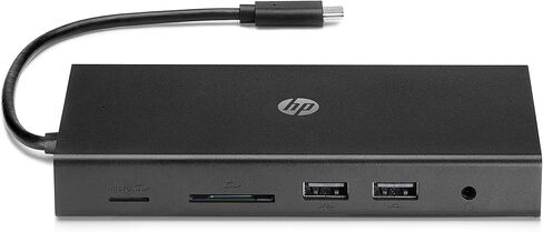 HP Travel USB-C Multi Port Hub (1C1Y5AA, Black) in Saudi Arabia