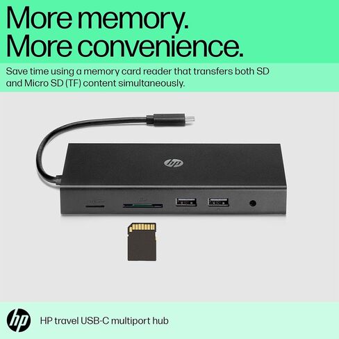 HP Travel USB-C Multi Port Hub (1C1Y5AA, Black) in Saudi Arabia