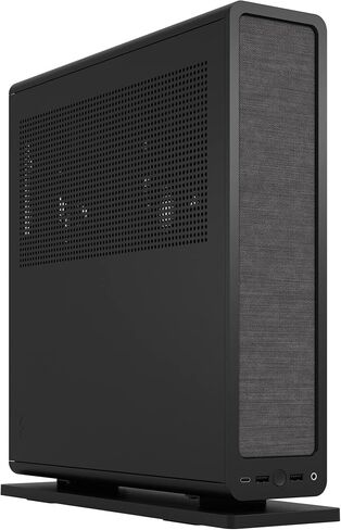 Fractal Design Ridge Black - تتضمن بطاقة PCIe 4.0 Riser - مراوح PWM 2X 140 مم - USB من النوع C - حقيبة ألعاب m-ITX للكمبيوتر الشخصي in Kuwait