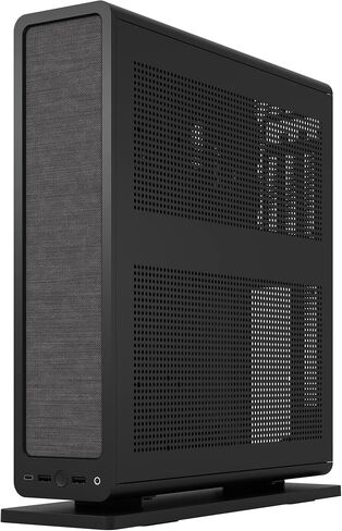 Fractal Design Ridge Black - تتضمن بطاقة PCIe 4.0 Riser - مراوح PWM 2X 140 مم - USB من النوع C - حقيبة ألعاب m-ITX للكمبيوتر الشخصي in Kuwait