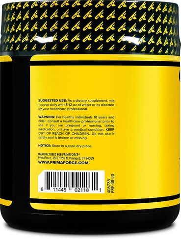 Primaforce L-Arginine Complex Powder (30 Servings Per Bottle | Mixed Berry) Powerful Protein Building Supplement for Maximum Gains in Kuwait