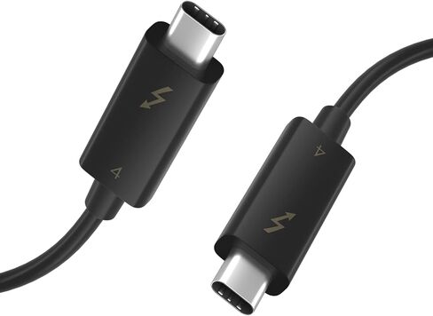 [معتمد من Intel] كابل Thunderbolt 3 بطول 2.3 قدم/0.7 متر، 40 جيجا بايت في الثانية، شحن 100 واط/5 أمبير، كابل USB C متين إلى USB C، متوافق مع أجهزة MacBooks من النوع C، وDocking، وDell، وiPad Air 4، وPro 2020 in Saudi Arabia