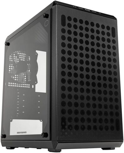 برج كولر ماستر Q300L V2 Micro-ATX، فلتر غبار منقوش مغناطيسي، USB 3.2 Gen 2x2 (20 جيجابايت)، زجاج مقسى، مبردات وحدة المعالجة المركزية بحد أقصى 159 مم، وحدة معالجة الرسومات بحد أقصى 360 مم، تدفق هواء جيد التهوية بالكامل (Q300LV2-KGNN-S00) in Kuwait