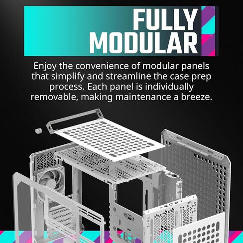 Cooler Master Q300L V2 Micro-ATX Tower, Magnetic Patterned Dust Filter, USB 3.2 Gen 2x2 (20GB), Tempered Glass, CPU Coolers Max 159mm, GPU Max 360mm, Fully Ventilated Airflow (Q300LV2-KGNN-S00) in Saudi Arabia
