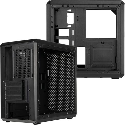 برج كولر ماستر Q300L V2 Micro-ATX، فلتر غبار منقوش مغناطيسي، USB 3.2 Gen 2x2 (20 جيجابايت)، زجاج مقسى، مبردات وحدة المعالجة المركزية بحد أقصى 159 مم، وحدة معالجة الرسومات بحد أقصى 360 مم، تدفق هواء جيد التهوية بالكامل (Q300LV2-KGNN-S00) in Kuwait