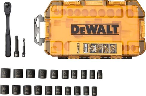DEWALT DWMT74738 Tough Box 23 PC 3/8" Drive Impact Socket Set in Saudi Arabia