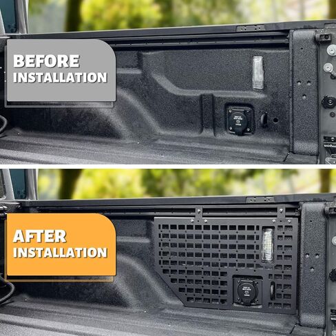 MAIKER Side Bed Molle Panel Rack System Cargo Storage Organizer Compatible with 2015-2022 Ford F150 2pcs in Kuwait