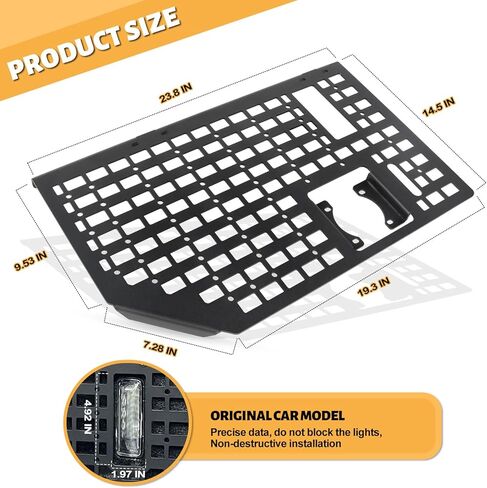 MAIKER Side Bed Molle Panel Rack System Cargo Storage Organizer Compatible with 2015-2022 Ford F150 2pcs in Kuwait