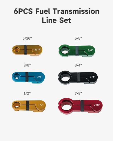 مجموعة أدوات قطع خط الوقود 25 قطعة مجموعة أدوات قطع رئيسية سريعة لقطع خط تبريد زيت ناقل الحركة الميكانيكي المتوافق مع Ford Chevy GM More، أحمر in Kuwait