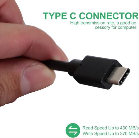 محرك أقراص SSD خارجي محمول سعة 64 جيجابايت قطعتان محرك أقراص الحالة الصلبة الخارجي USB 3.1 نوع C SSD تخزين موثوق به نقل بيانات عالي السرعة قرص صلب خارجي لمصور الألعاب in Kuwait