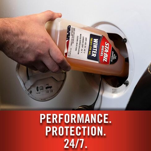 STA-BIL Diesel Winter Ant-Gel - Prevents Fuel Gelling Down to -40 Degrees Fahrenheit - Cleans Injectors - Treats 250 Gallons of Diesel Fuel, 32 fl. oz. (15215) in Saudi Arabia