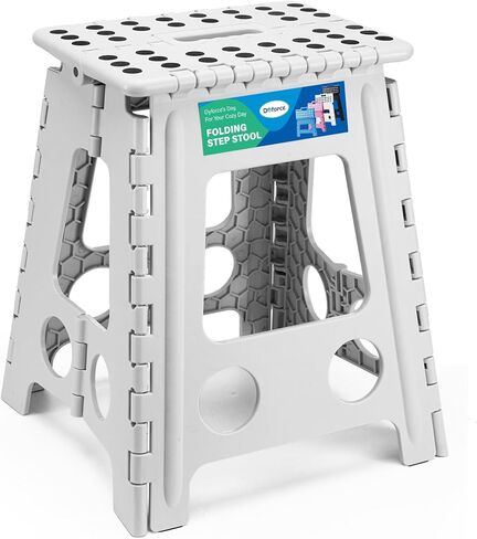 Dyforce Folding Step Stool 9", Kids Step Stool, Heavy Duty Step Stools for Adults, Compact Foot Stools, Light-Weight Toddler Step Stool for Kitchen, Bathroom, Holds Up to 300 lbs (Pink) in Kuwait